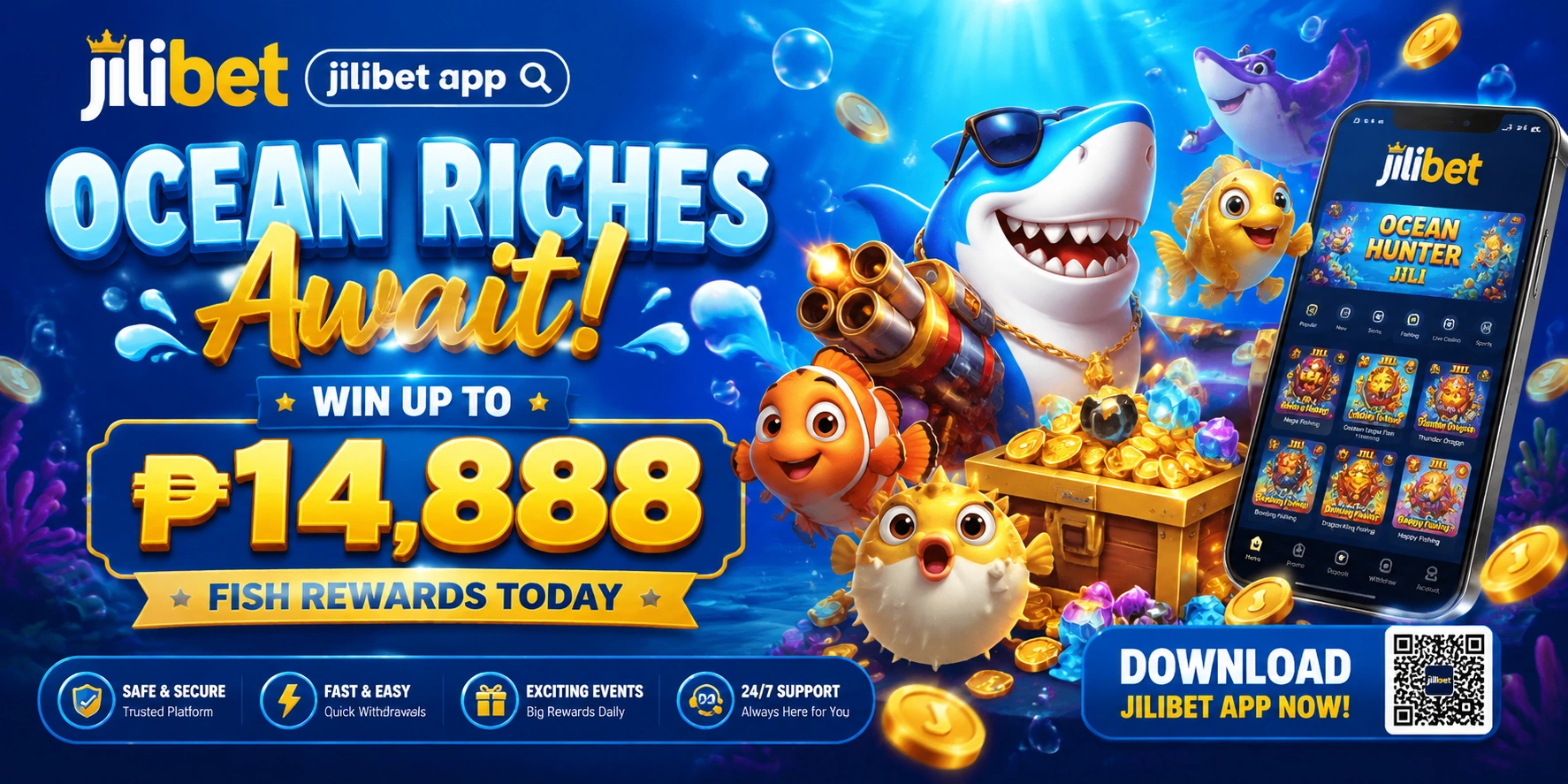Fishing arcade action with vivid effects and colorful targets