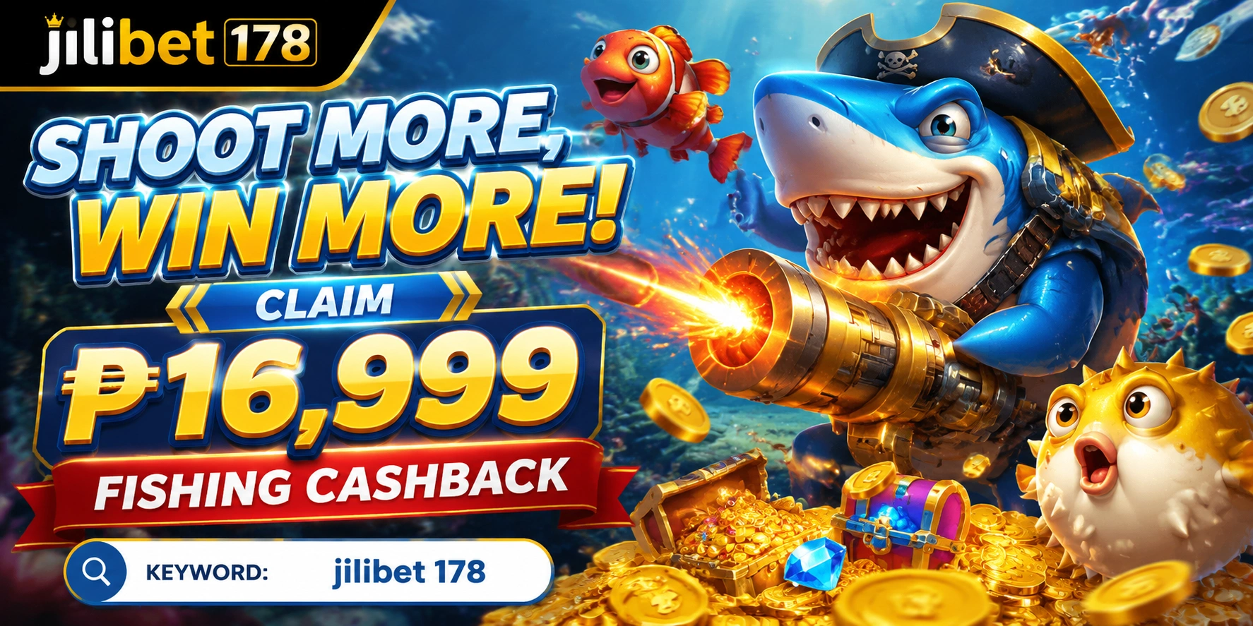 Mobile-friendly fishing game screen with clear controls