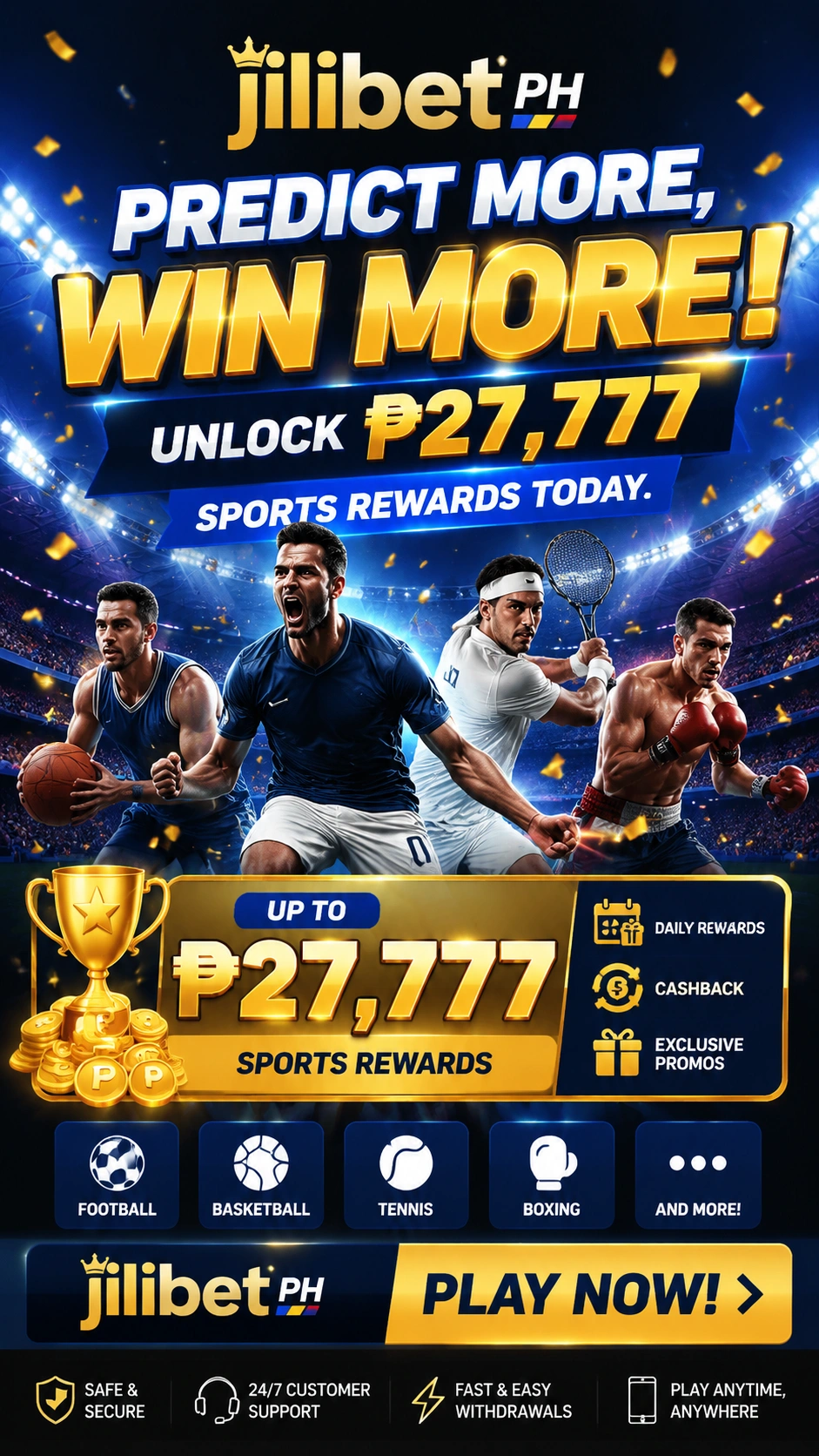 Sports betting hero image showing a sportsbook-style sports category page
